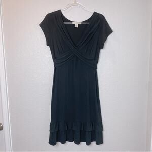 JONATHAN MARTIN Black Dress w/Ruffle Detail Size 10
